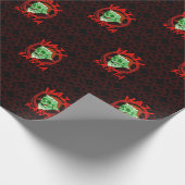 Hail Santa - Halloween Zombie Kleiner Print Cadeaupapier (Hoek)