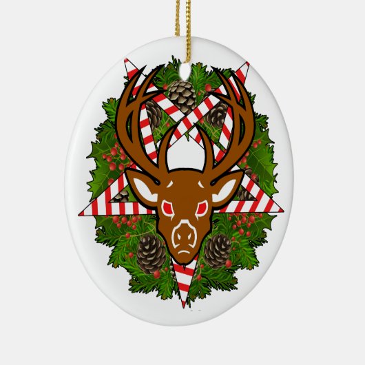 Hail Santa Keramisch Ornament (Rechts)