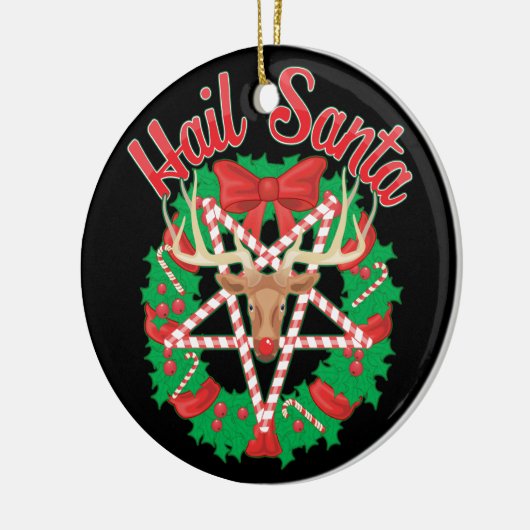 Hail Santa! Keramisch Ornament (Links)