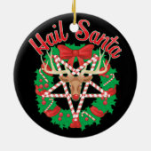 Hail Santa! Keramisch Ornament (Achterkant)