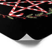 Hail Santa kerstkrampus Clothing Poster (Hoek)