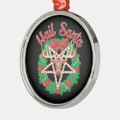 Hail Santa! Metalen Ornament (Links)