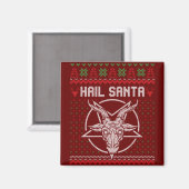 Hail Santa Ugly Festive Graphic Magneet (Voorkant / Achterkant)