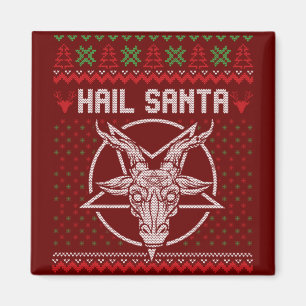 Hail Santa Ugly Festive Graphic Magneet