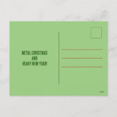  Hail Santa Zombie Halloween Skull Feestdagenkaart (Achterkant)