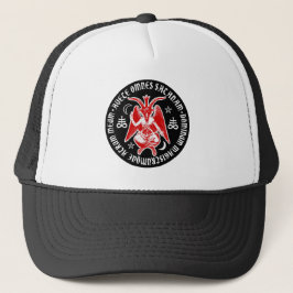 Hail Satan - 666 Cross Cap - Antichrist Truckercap Trucker Pet