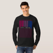 Hail Satan Bisexual Pride Flag Barcode Satanist Eq T-shirt (Voorkant volledig)