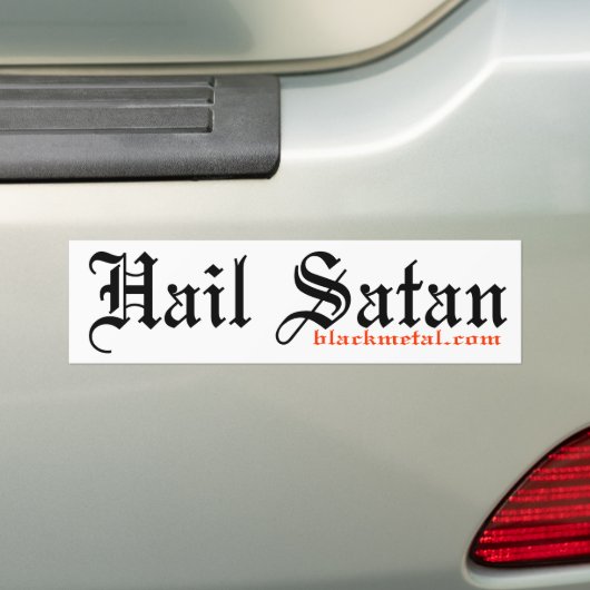 Hail Satan Bumpersticker (Op auto)