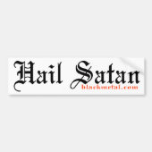 Hail Satan Bumpersticker (Voorkant)