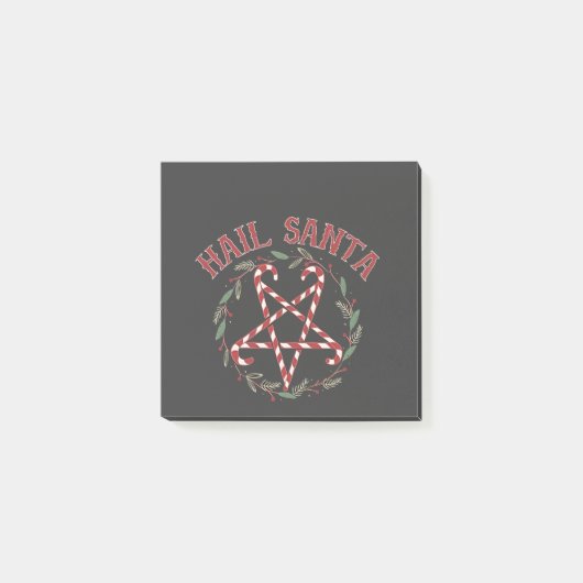 Hail Satan Christmas Krampus Xmas Devil Snoep Post-it® Notes (Voorkant)