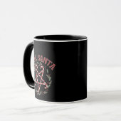 Hail Satan Kerstmis Krampus Kerstmis Duivel Snoep Mok (Voorkant links)