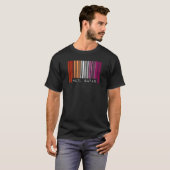 Hail Satan Lesbian Pride Flag Barcode Satanist Equ T-shirt (Voorkant volledig)