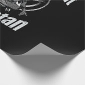 Hail Satan Pentagram Goat Halloween Cadeaupapier (Hoek)