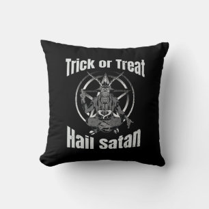 Hail Satan Pentagram Goat Halloween Kussen