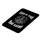 Hail Satan Pentagram Goat Halloween Magneet (Linkerzijde)