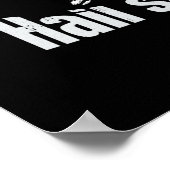 Hail Satan Pentagram Goat Halloween Poster (Hoek)