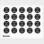 Hail Satan Pentagram Goat Halloween Ronde Sticker (Vel)