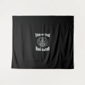 Hail Satan Pentagram Goat Halloween Wandkleed (Voorkant (horizontaal))