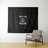 Hail Satan Pentagram Goat Halloween Wandkleed (In Situ (horizontaal))