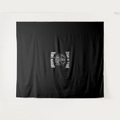Hail Satan Pentagram Goat Halloween Wandkleed (Voorkant (horizontaal))