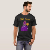 Hail Satan Satanic  Horror Church Devil Mannen T-shirt (Voorkant volledig)