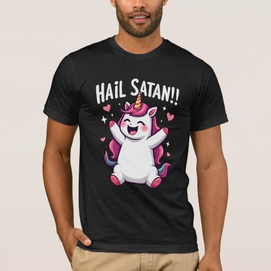 Hail Satan T-shirt (Voorkant)
