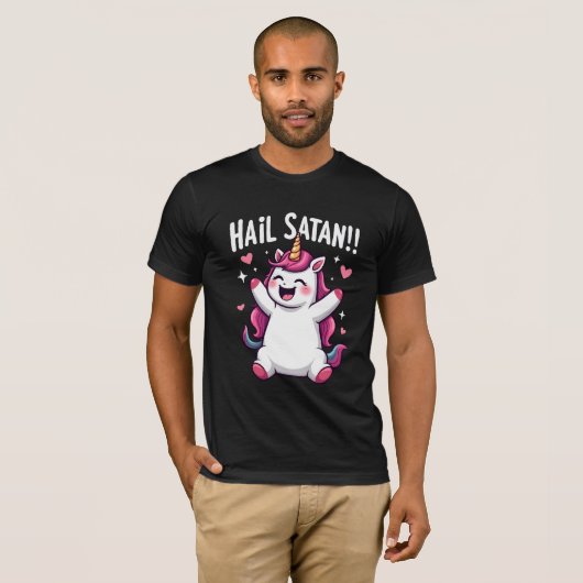 Hail Satan T-shirt (Voorkant volledig)