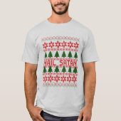 Hail Satan Ugly KerstSweater T-shirt (Voorkant)