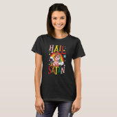 Hail Satan Unicorn Rainbow T-shirt (Voorkant volledig)