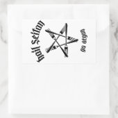 Hail Seitan 1.1 (zwart) Rechthoekige Sticker (Tas)