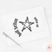 Hail Seitan 1.1 (zwart) Rechthoekige Sticker (Envelop)