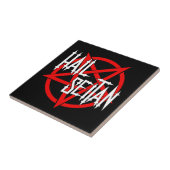 Hail Seitan Ceramic Tile Tegeltje (Zijkant)