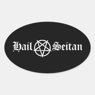 Hail Seitan Ovale Sticker