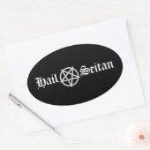Hail Seitan Ovale Sticker (Envelop)