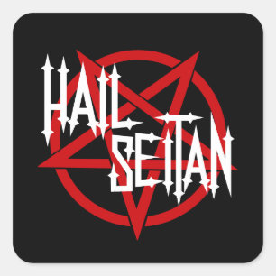 Hail Seitan Vierkante Sticker