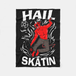 Hail Skatin Occult Satanisch Pentagram 666 Satan S Fleece Deken
