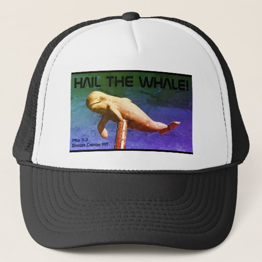 Hail the Whale Trucker Hat Trucker Pet (Voorkant)