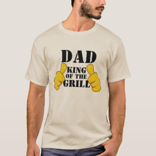 Hail to the Grill King: Chef Dad's BBQ Lover T-shirt