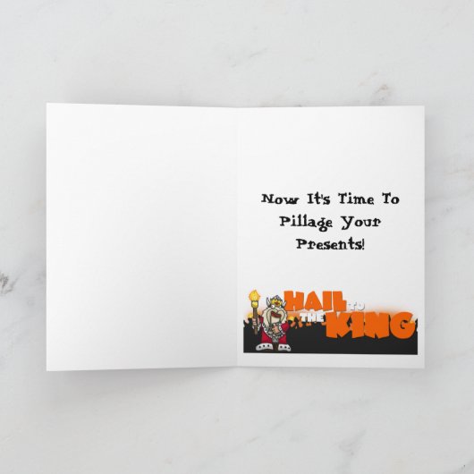 Hail to the King - Verjaardag Kaart (Binnen)