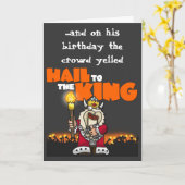 Hail to the King - Verjaardag Kaart (Gele Bloem)