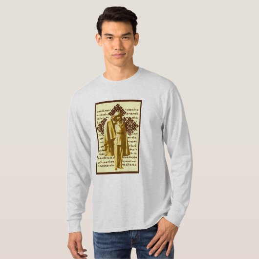 Haile I Selassie Long Hoeve Shirt (Voorkant volledig)