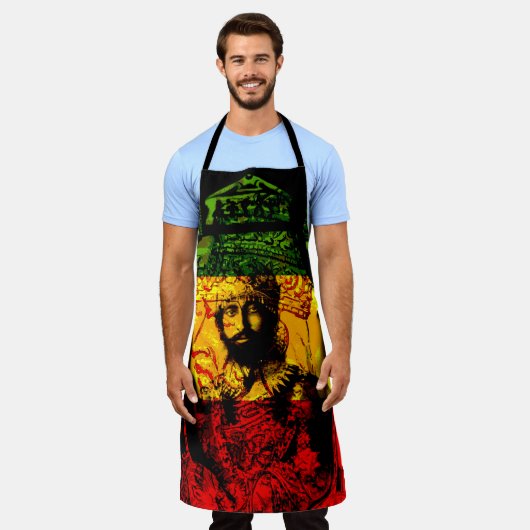 Haile Selassie Apron Schort (Gedragen)
