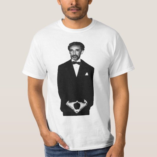 Haile Selassie Black & White Photo Shirt (Voorkant)