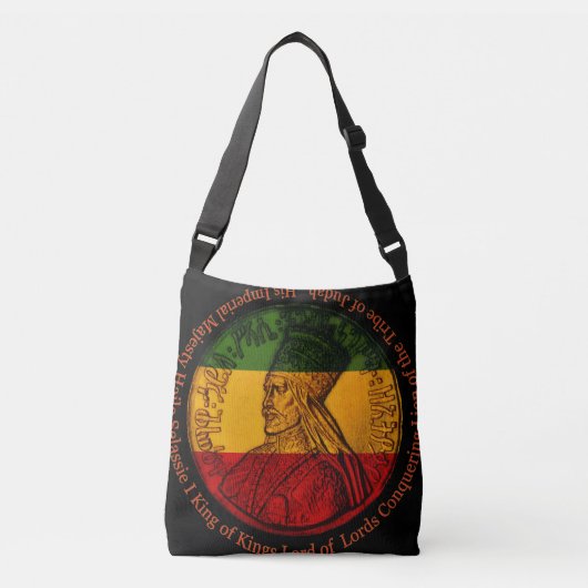 Haile Selassie Cross over Body Bag Crossbody Tas (Voorkant)