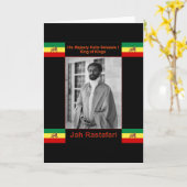 Haile Selassie de Leeuw van Juda, Jah Rastafari Kaart (Gele Bloem)