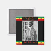 Haile Selassie de Leeuw van Juda, Jah Rastafari Magneet (Voorkant / Achterkant)