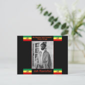 Haile Selassie de Lion Judah, Jah Rastafari Briefkaart (Staand voorkant)