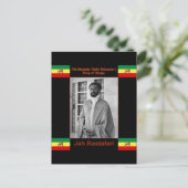 Haile Selassie de Lion Judah, Jah Rastafari Briefkaart (Staand voorkant)