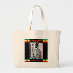 Haile Selassie de Lion Judah, Jah Rastafari Grote Tote Bag