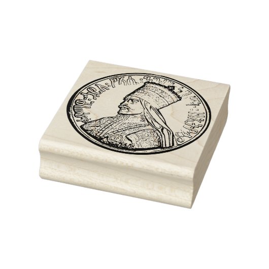 Haile Selassie Emperor of Ethiopia Rastafari Stamp Rubberstempel (Stempel)